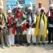 Delegation from the UK visits a settlement of nomads in Thokar Niaz Baig