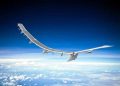 Drone flight at an altitude of 34,000 feet