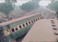 Fourteen coaches of the Rehman Baba Express derailed in Multan; five passengers died, and over 30 were injured.