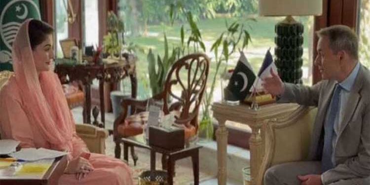 French Ambassador meets Maryam Nawaz, agrees to increase investment and trade cooperation in Punjab