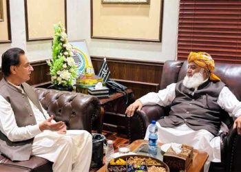حکومتی وفد کی فضل الرحمان سے ملاقات،ایاز صادق کا سیاسی رابطے جاری رکھنے کا عندیہ