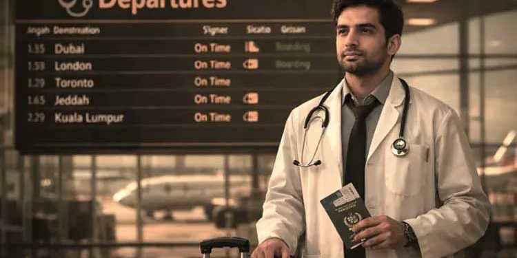 Increase in the departure of medical experts from Pakistan; over 14,000 health professionals have left the country in three years.
