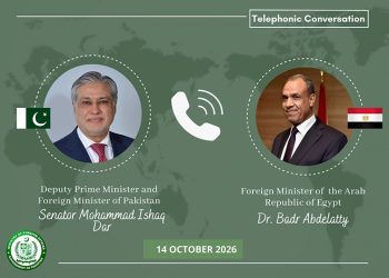 Ishaq Dar telephones Egyptian Foreign Minister, discusses regional situation