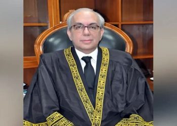 Justice Muneeb Akhtar has taken the oath as Acting Chief Justice.