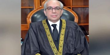 Justice Muneeb Akhtar has taken the oath as Acting Chief Justice.