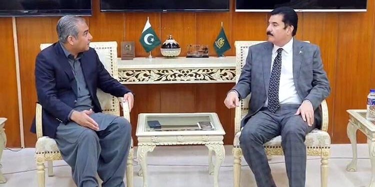 Meeting between the Interior Minister and the Governor of Khyber Pakhtunkhwa concludes; indication that a statement will be issued soon.