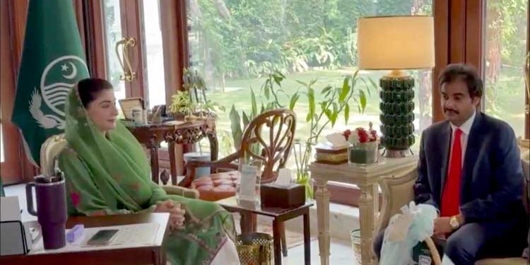 Newly elected President of the Lahore Chamber of Commerce meets with Punjab Chief Minister Maryam Nawaz