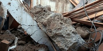Peshawar Roof of a private school collapses in Dir Colony; 18 people killed, over 20 injured.