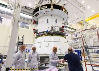 Preparations for NASA's Artemis III moon mission accelerate, rocket boosters and four engines installed