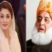 وزیراعلیٰ پنجاب مریم نواز کی مولانا فضل الرحمان پر کڑی تنقید