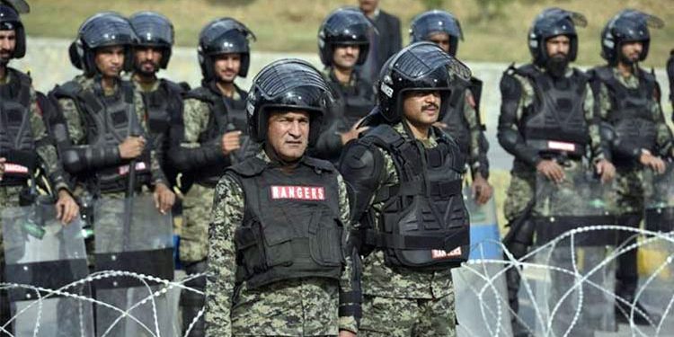 The Chief Commissioner of Islamabad has requested 3,000 Rangers personnel.