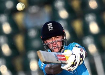 Tri-nation series Brook’s magnificent double century sets Sri Lanka a daunting target of 430.