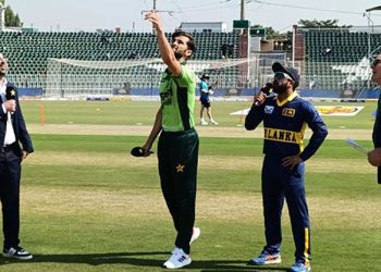 Tri-nation series Pakistan and Sri Lanka face off today; Sri Lanka wins the toss and decides to field.