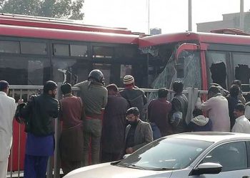 Two Metro buses collide in Lahore; 10 passengers injured.