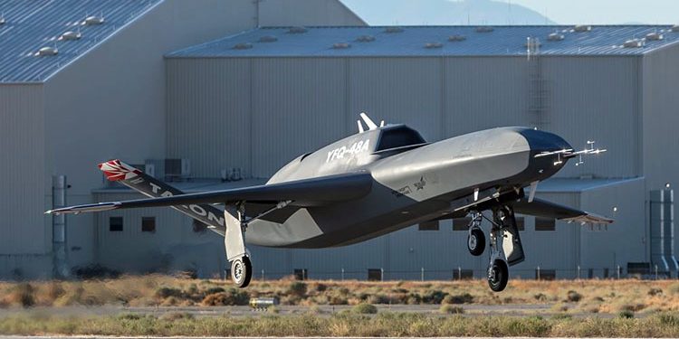 US fighter jet Talon Blue flies without a pilot